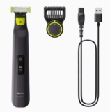 Aparador e raspador OneBlade Pro com 12 ajustes de corte, à prova d’água, Bivolt – QP6532/10 Philips
