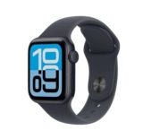 Apple Watch SE 3 GPS, Caixa em alumínio meia‑noite de 40 mm com Bracelete desportiva meia‑noite – P/M