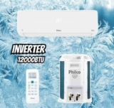 Ar Condicionado Hi Wall Eco Philco Inverter 12.000 Btus Frio 220v R-32