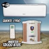 Ar Condicionado Split Hi Wall Gree G-Top Auto Inverter 12.000 Btus Quente e Frio 220v