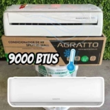 Ar Condicionado Split Hi Wall On/Off R-32 Agratto One Top 9.000 BTUs Frio 220V Monofásico