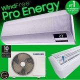 Ar-condicionado Split Inverter Samsung WindFree Pro Energy Sem Vento 12.000 BTUs Frio AR12CVFAAWKNAZ 220V