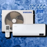 Ar-condicionado Split Samsung Digital Inverter Ultra 12.000 BTUs Frio AR12CVHZAWKNAZ Branco 220V Kit
