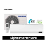 Ar-condicionado Split Samsung Digital Inverter Ultra 18.000 BTUs Frio AR18CVHZAWKNAZ Branco 220V Kit