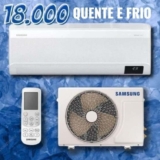 Ar-condicionado Split Samsung Digital Inverter Ultra 18.000 BTUs Quente e Frio AR18BSHZCWKNAZ Branco 220V Branco