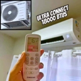 Ar-condicionado Split Samsung Digital Inverter Ultra Connect AI 18.000 BTUs Frio AR18DYFZAWKNAZ 220V