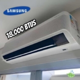 Ar-condicionado Split Samsung Inverter WindFree Connect AI 18.000 BTUs Quente e Frio Sem Vento AR18DXFAAWKNAZ 220V