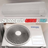 Ar-condicionado Split Samsung Inverter WindFree Connect AI 24.000 BTUs Quente e Frio Sem Vento AR24DXFAAWKNAZ