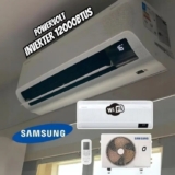 Ar Condicionado Split Samsung Inverter WindFree POWERvolt Bivolt Connect AI 12.000 BTUs Frio Sem Vento AR12DYFAVWKNAZ Bivolt