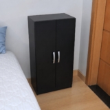 Armário Direto Sim Mu200 Preto 94cm X 46cm X 31cm 2 Portas