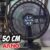 Ventilador de Mesa Arno Xtreme Force Breeze 50cm VB50, 126W, 6 Pás, 3 Velocidades, Oscilação 80º, Power Zone, Modo Sono Tranquilo, Grade Chevron Zone, 110V