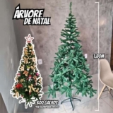 Árvore De Natal Luxo Cheia Pinheiro Grande 180cm 600 Galhos