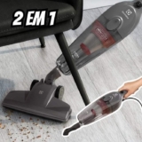 Aspirador De Pó Vertical Com Fio Portátil De Mão 2 Em 1 1450w De Potencia E 1,6 Litros De Capacidade Com Filtro Hepa Electrolux STK15 Cinza-escuro