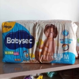 Babysec Fraldas Descartáveis Ultrasec Galinha Pintadinha, 72 Unidades, Tamanho M 5 – 9, 5 Kg, Babysec, Azul, M