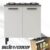 Balcão p/Cooktop 5 Bocas Cozinhas Itatiaia New Jazz – 2 Portas – Off White