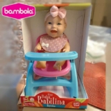 Bambola Boneca Baby Babilina Mini Papinha 23cm