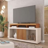 Bancada Rack Para TV até 55 Polegadas Marrom Frost Caemmun