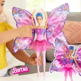 Barbie Fantasia, Boneca Bailarina e Borboleta com Transformação 2 em 1, Para crianças a partir de 3 anos