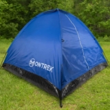 Barraca Camping 4 Pessoas Compacta Com Bag Tipo Iglu Ontrek MC981 Cor Azul