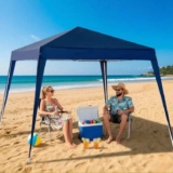 Barraca Tenda Belfix 301202 Gazebo Azul Polietileno 3×3 Metros Desmontável Praia Jardim Eventos