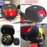 BAULETO PLÁSTICO SUPERIOR 28 LITROS PRO TORK SMART BOX REFLETOR VERMELHO