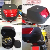 BAULETO PLÁSTICO SUPERIOR 28 LITROS PRO TORK SMART BOX REFLETOR VERMELHO