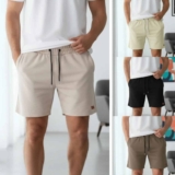 Bermuda Shorts Masculina Curta Casual Moletinho