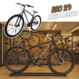 Bicicleta Aluminio Aro 29 Freio a Disco Polimet Unissex Preto