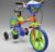 Bicicleta Aro 14 Power Game 3066 Brinquedos Bandeirante – Laranja/Azul/Verde