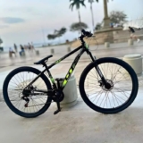 Bicicleta Aro 29 Gts Rapid 24 Marchas Freio A Disco Cor Preto-verde-cinza Tamanho Do Quadro 17