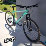 Bicicleta Aro 29 Gts Supreme Quadro Aluminio 24v Freio Disco Cor Verde Agua/Preto Tamanho do quadro 19 “