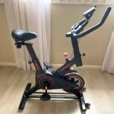 Bicicleta Ergométrica Fitness Spinning Preto E Vermelho Cor Cor Preto e Vermelho