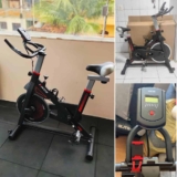Bicicleta Ergométrica Spinning Kikos F5i Fitness Cardio Musculação com Roda de inércia de 10Kg. silenciosa, resistente e ajustável; assento e guidão reguláveis; Ideal para seus treinos.