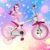 Bicicleta Infantil Aro 12 Styll Kids Magic Rainbow – Rosa e Branco