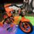 Bicicleta Infantil Aro 12 Track & Bikes – Arco Iris PO Preto e Laranja com Rodinhas
