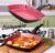 Bistequeira sem Tampa Power Taste 24 cm Preta e Vermelha – La Cuisine