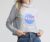 Blusa de Moletom Flanelada Cropped Fechada FiveBlu Nasa Cinza