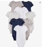 Body Pacote com 8 bodies de manga curta Simple Joys by Carter’sUnisex Bebê