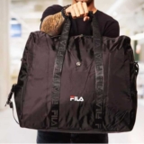 Bolsa Unisex Travel Glam Preta Fila Cor Preto Desenho do tecido Liso