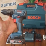 Bosch Parafusadeira Furadeira Impacto GSB 18V-50 18V Brushless com 2 baterias, 1 carregador e maleta