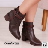 Bota Biker Comfortflex Fivela Cano Baixo Feminina