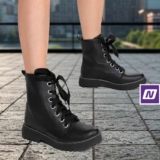 Bota Coturno Look Fashion Tratorada Feminina