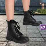 Bota Coturno Look Fashion Tratorada Feminina