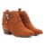 Bota Country Couro Jorge Bischoff Fivela Feminina – Caramelo