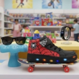 Botinha Infantil De Led Homem Aranha Promoção Menino Brindes