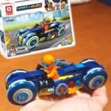 Brinquedo De Encaixe Heróis VS Viilões Spark 91 Peças Moto Turbina Dupla +De 4 Anos Polibrinq – BM005