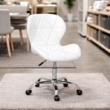 Cadeira De Escritório Eiffel Max Base Giratória Cor Branco