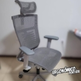 Cadeira de Escritório Ergonômico Cinza Elements Vertta Pro