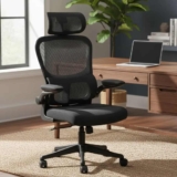 Cadeira De Escritório Presidente Ergonomica Lombar Regulavel