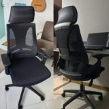 Cadeira De Escritório Rivatti Presidente NR17 Ergonômica Premium Toledo Cor Preto